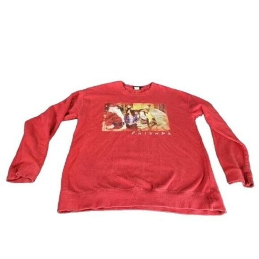 Friends The Television Series Sweatshirt Women Sz S Christmas Print Holiday Top